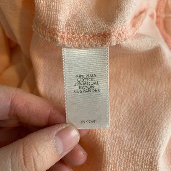 Pure Jill Hoodie Womens XS Extra Small Peach Pima Cotton Blend Pullover J. Jill - Picture 11 of 14
